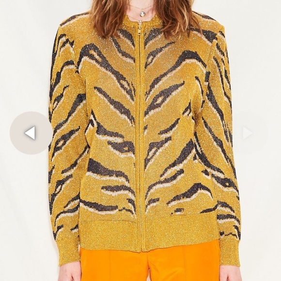 Happy Sheep Zip Front Cardi L - Picture 1 of 13